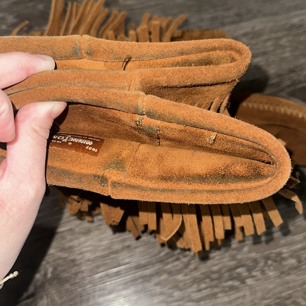 Minnetonka 3 Layer Fringe Moccasin Boots - image 6